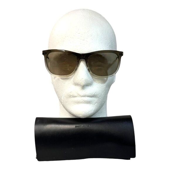 Saint Laurent SL 509 004 Sunglasses Black Gray Gradient L Frame 56 18 145 w/ cas - Picture 2 of 7